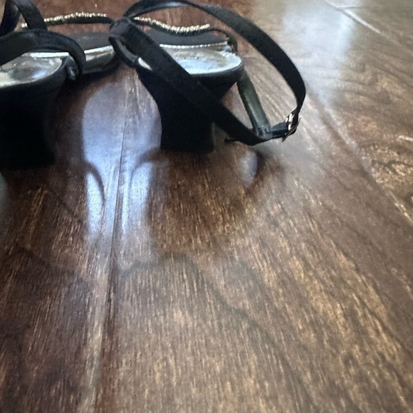 Camille La Vie Elegant Black Heels with Sparkling Accents - Picture 4 of 7